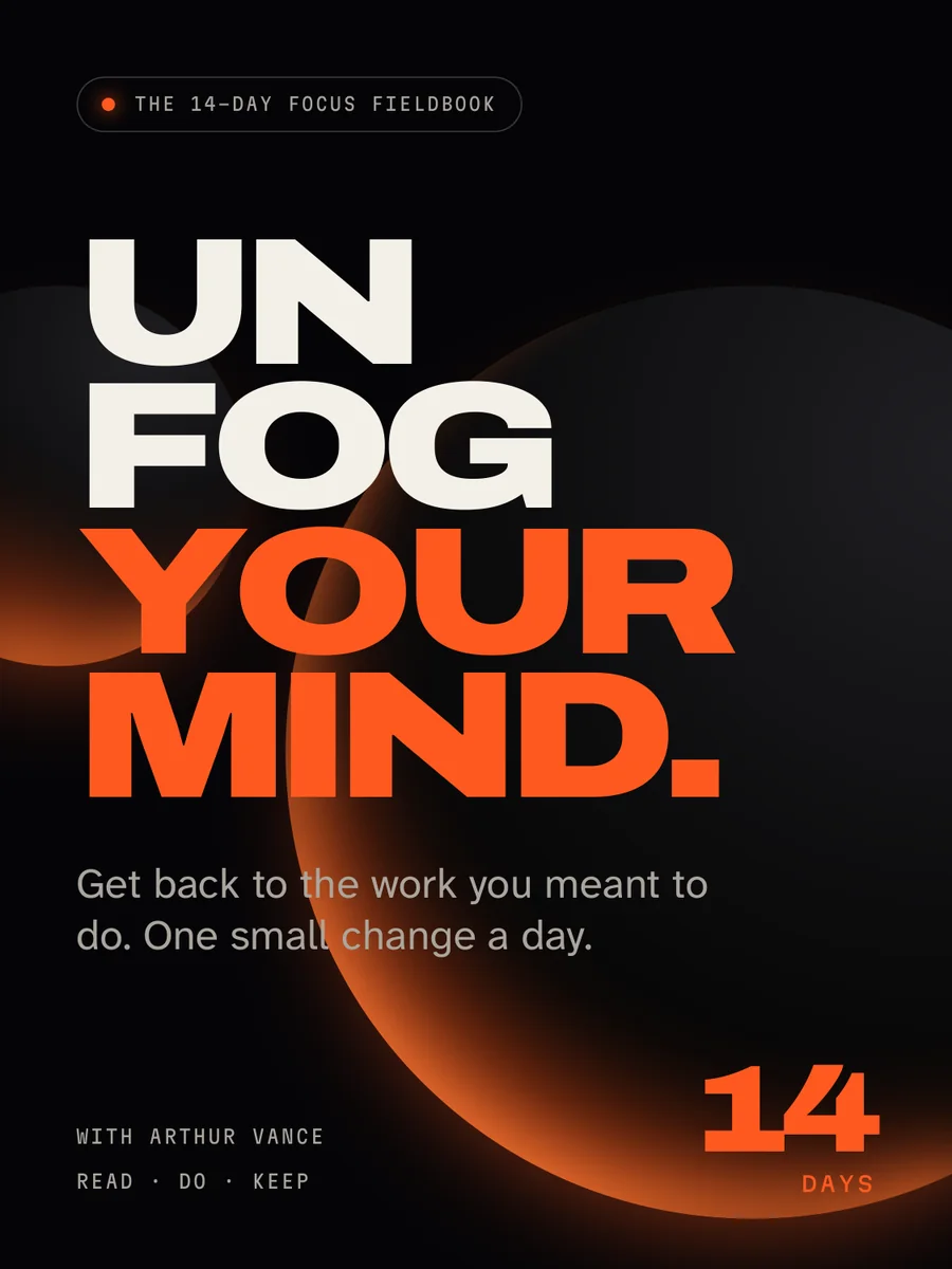 UNFOG YOUR MIND fieldbook cover